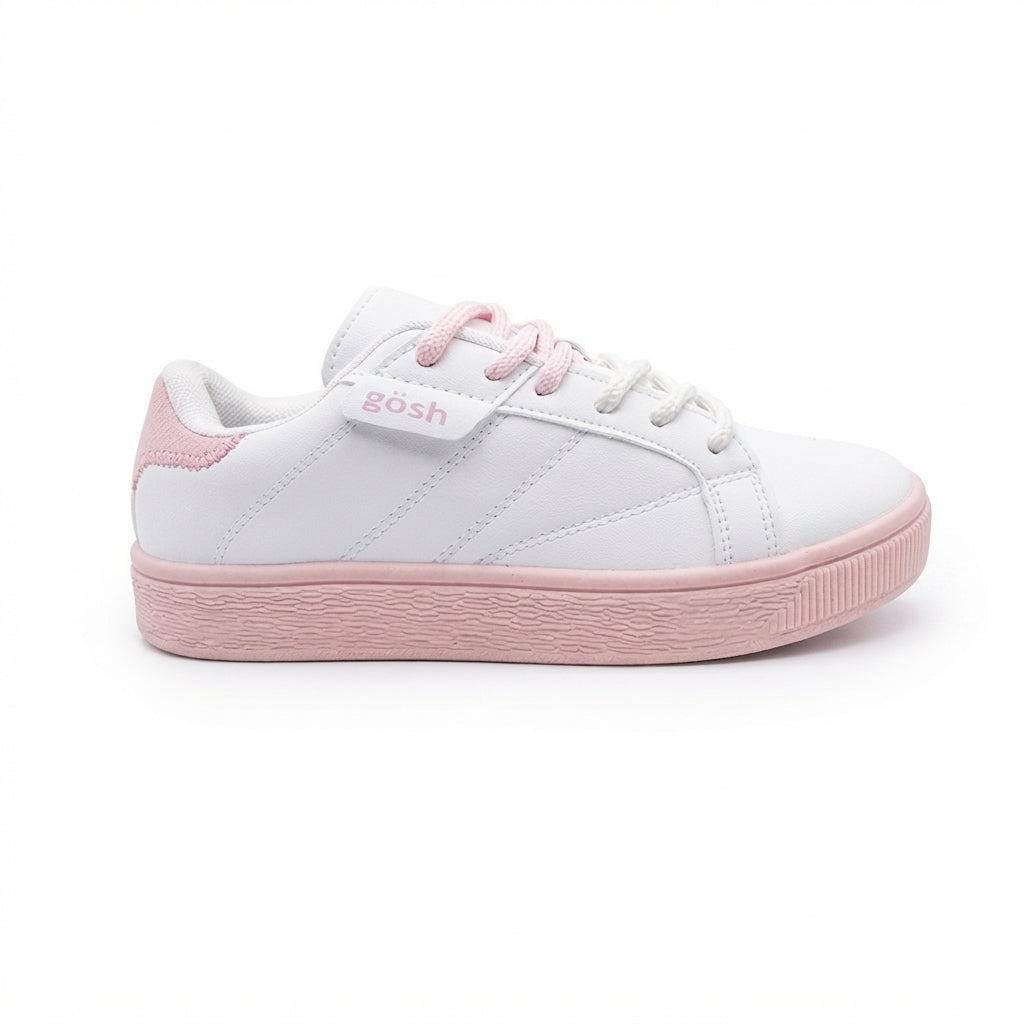 Tenis Casual Para Dama Gosh Triker Blanco Rosa Ab0701
