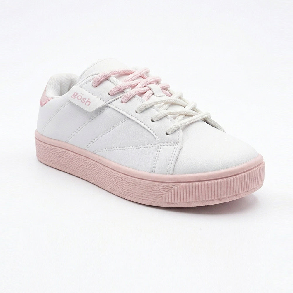 Tenis Casual Para Dama Gosh Triker Blanco Rosa Ab0701