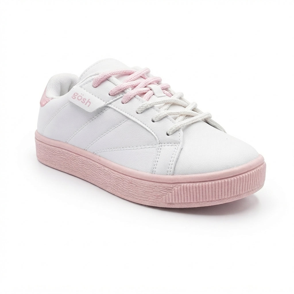 Tenis Casual Para Dama Gosh Triker Blanco Rosa Ab0701