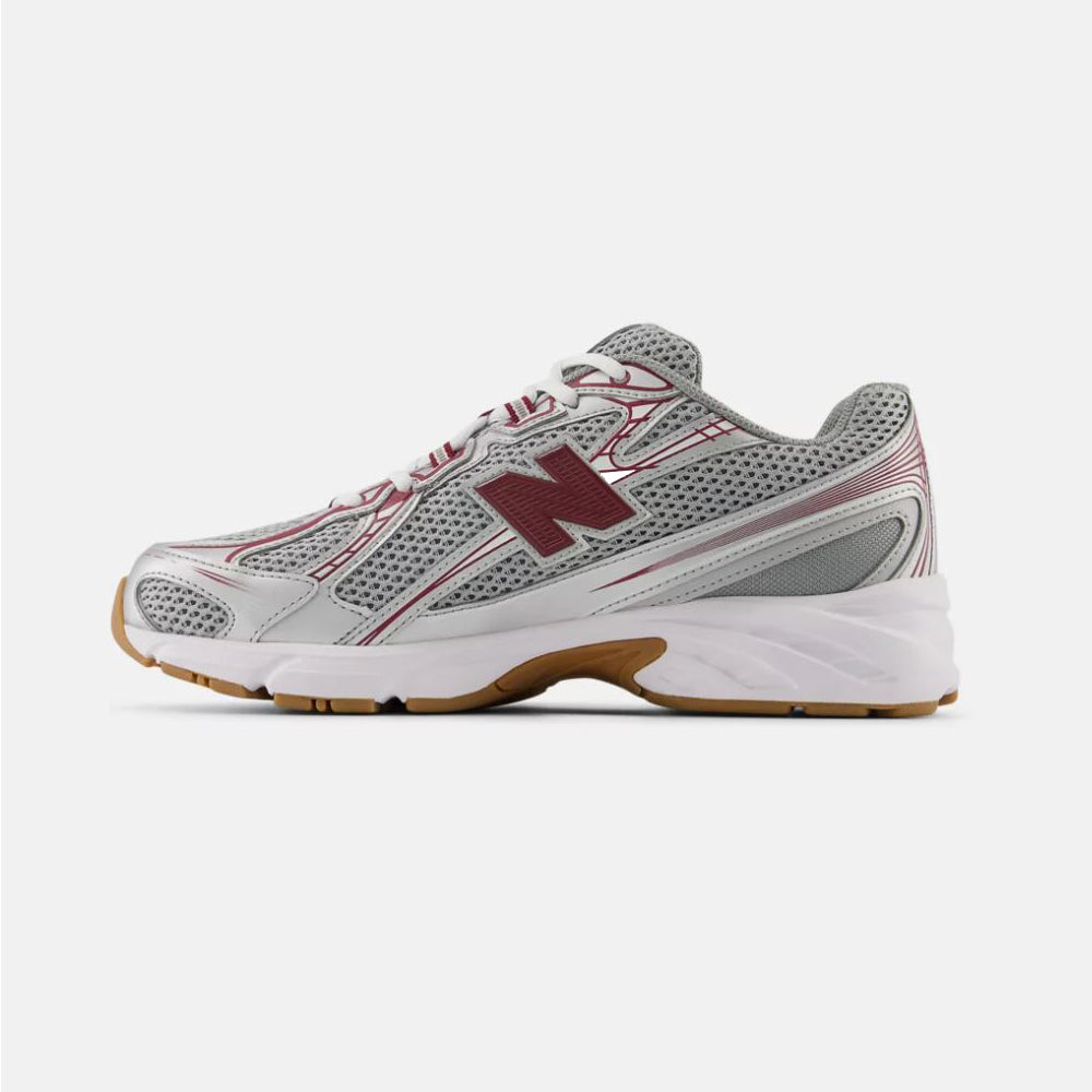 Tenis Deportivo Para Caballero New Balance 740 Blanco Plata Vino  Ab0701