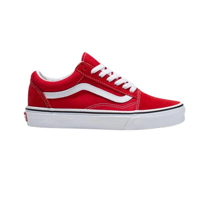 Tenis Clásicos Unisex Vans Old Skool Rojo Blanco Ab0701