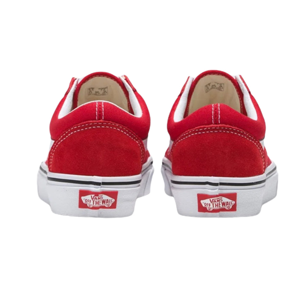 Tenis Clásicos Unisex Vans Old Skool Rojo Blanco Ab0701