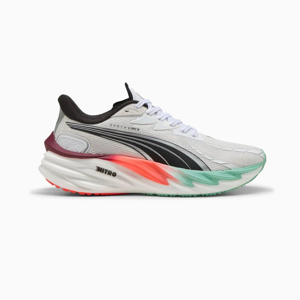 Tenis Deportivo Para Dama Puma Velocity NITRO 4 Blanco Menta Rojo Ab0701