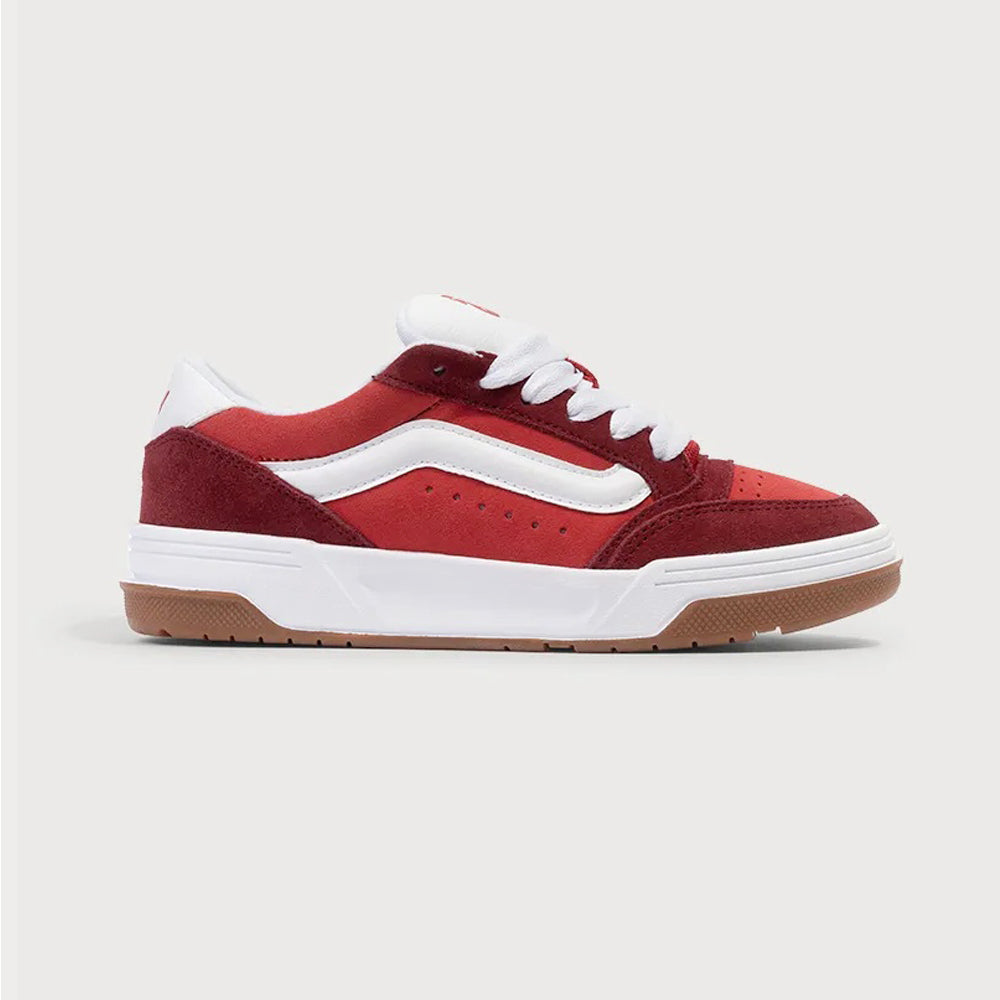 Tenis Casual Para Dama Vans Hylane Rojo Blanco Ab0701