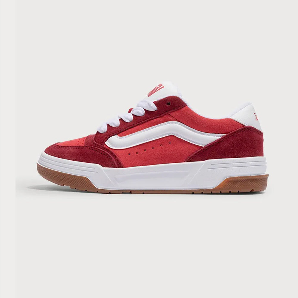 Tenis Casual Para Dama Vans Hylane Rojo Blanco Ab0701