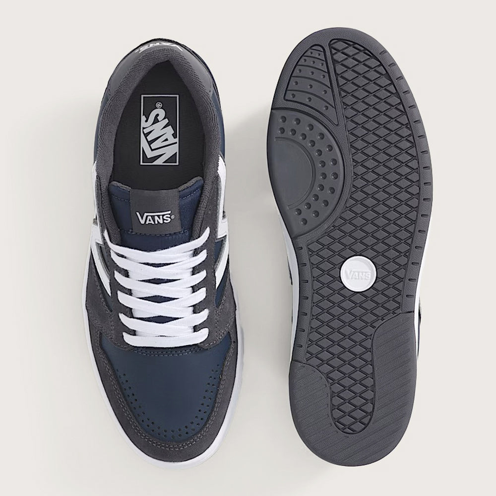 Tenis Casual Para Caballero Vans Lowland ComfyCush Marino Blanco Ab0701