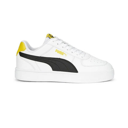 Tenis Casual Para Dama Puma Caven Jr Blanco Negro Amarillo Ab0701