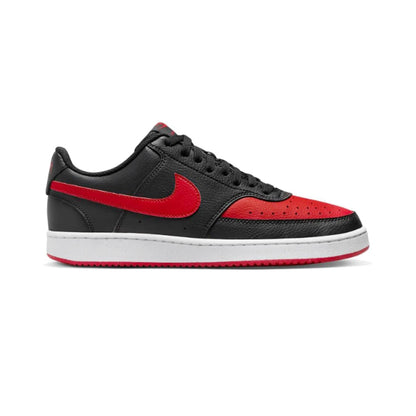 Tenis Casual Para Caballero Nike Court Vision Low Negro Rojo Blanco Ab0701