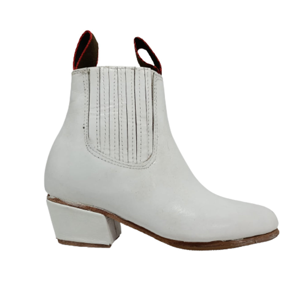 Botin De Danza Para Niño Alegria Botin Blanco Ab0701