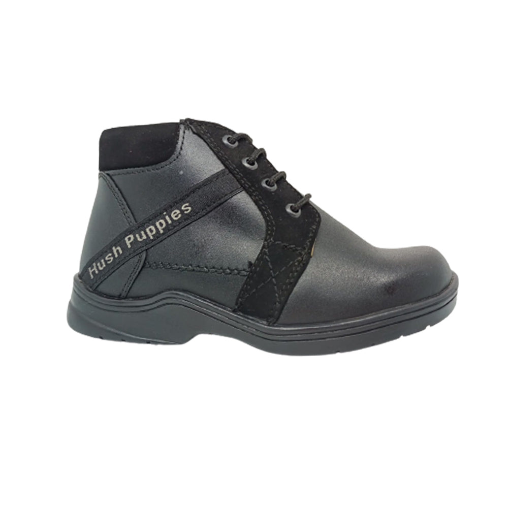 Zapato Bota Para Niño Hush Puppies 51691 Negro Ab0701