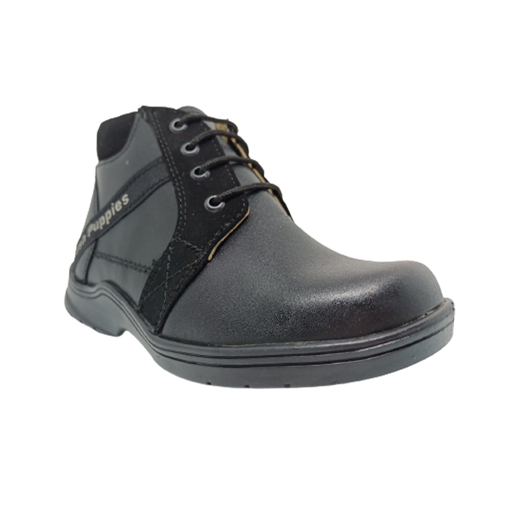 Zapato Bota Para Niño Hush Puppies 51691 Negro Ab0701