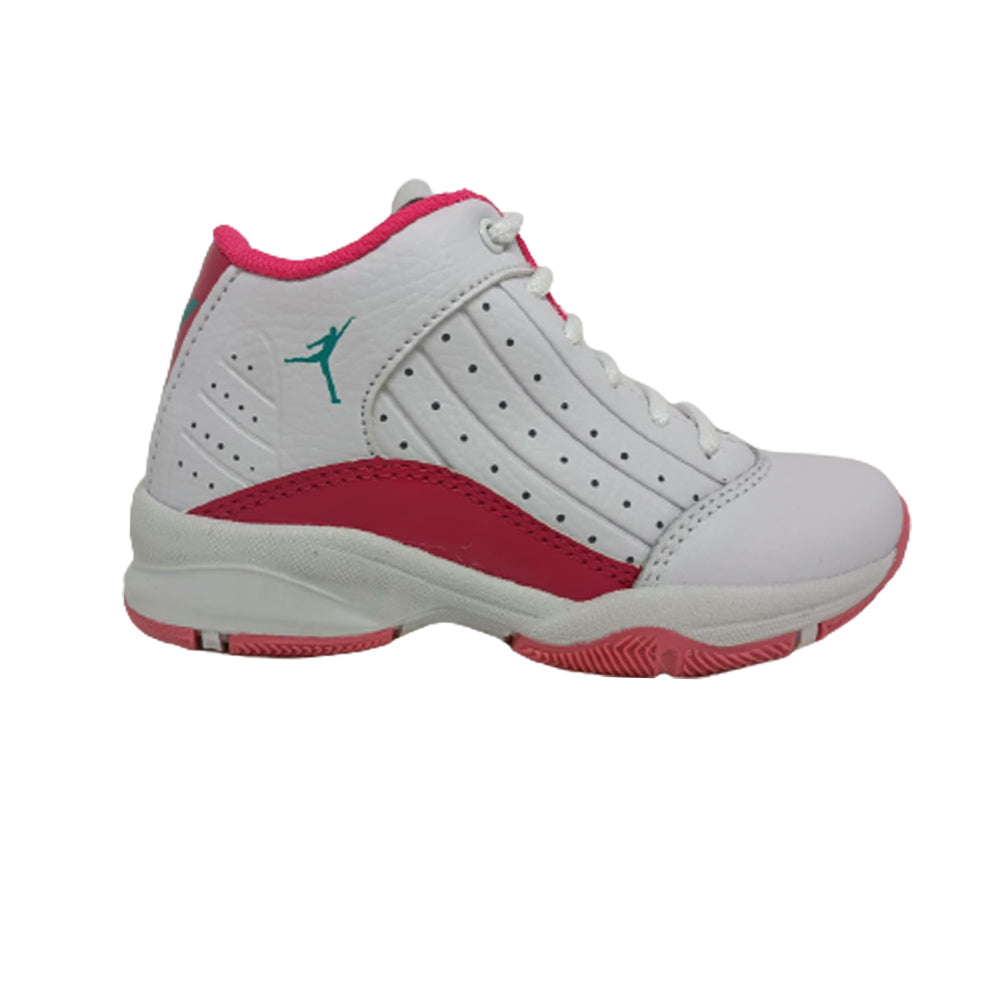 Tenis Casual Para Niña Janlo 0587 Blanco Fiusha Ab0701