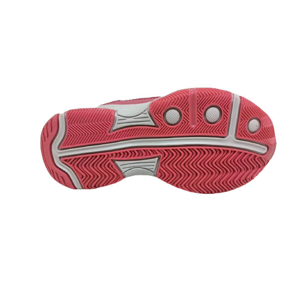 Tenis Casual Para Niña Janlo 0587 Blanco Fiusha Ab0701