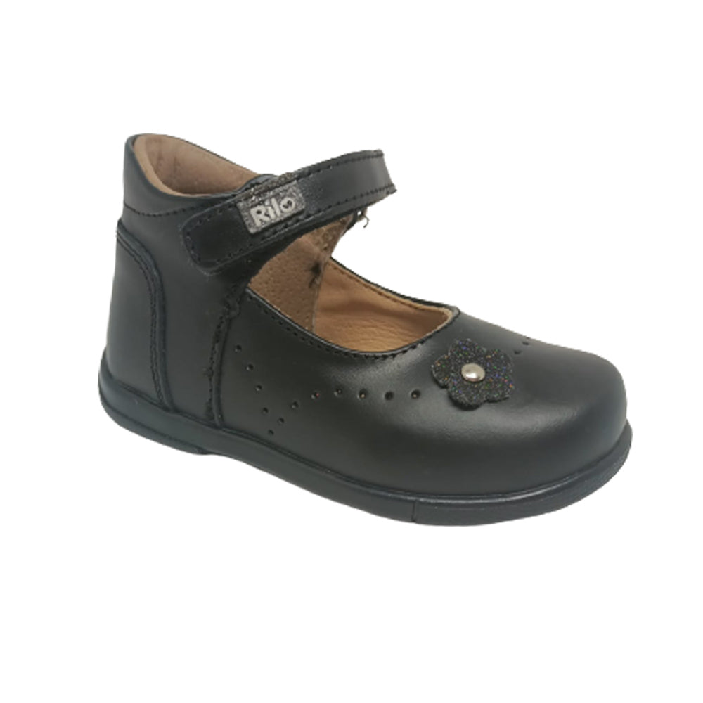 Zapatos Para Niña Rilo 2163 Negro Ab0701