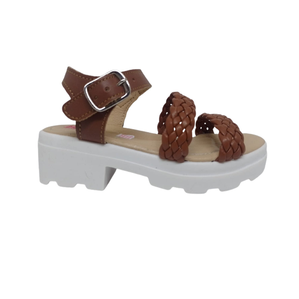 Huarache Para Niña Rilo 4062 Camel Ab0701