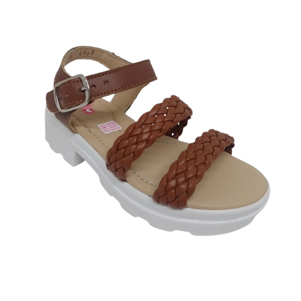Huarache Para Niña Rilo 4062 Camel Ab0701