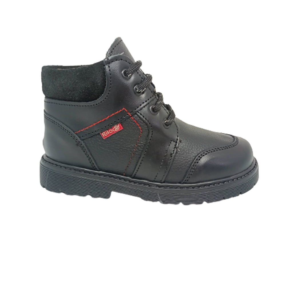 Bota Para Niño Rilo 5952 Negro Ab0701