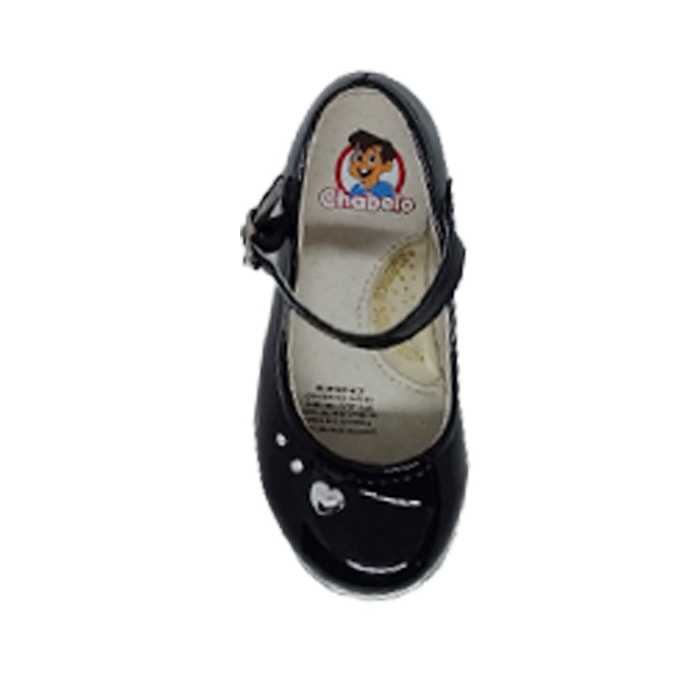 Zapato Casual Para Niña Chabelo 64205 Negro Charol Ab0701