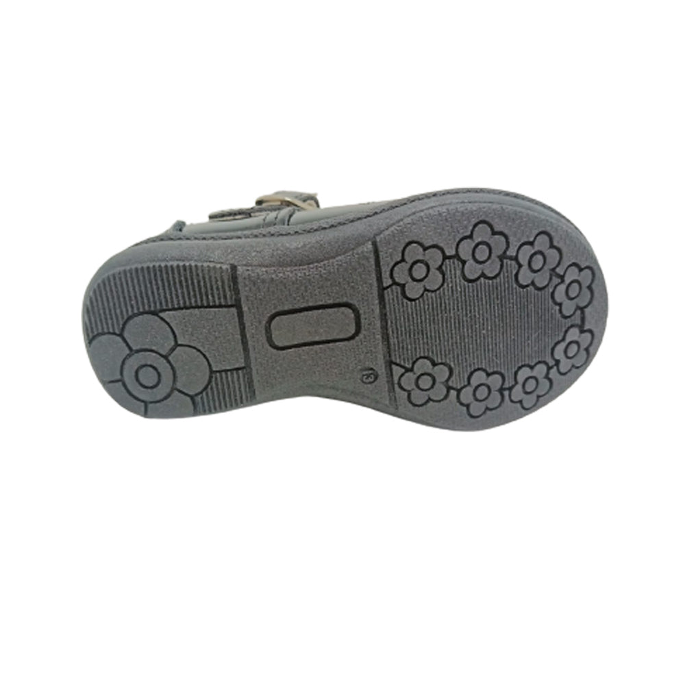 Zapato Para Niña Hurisa 671 Negro Charol Ab0701