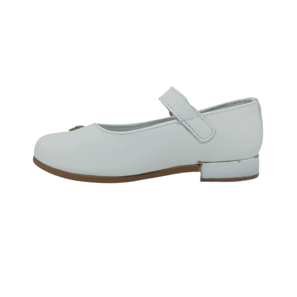 Zapato Casual Para Niña Chabelo 68412 Blanco Charol Ab0701
