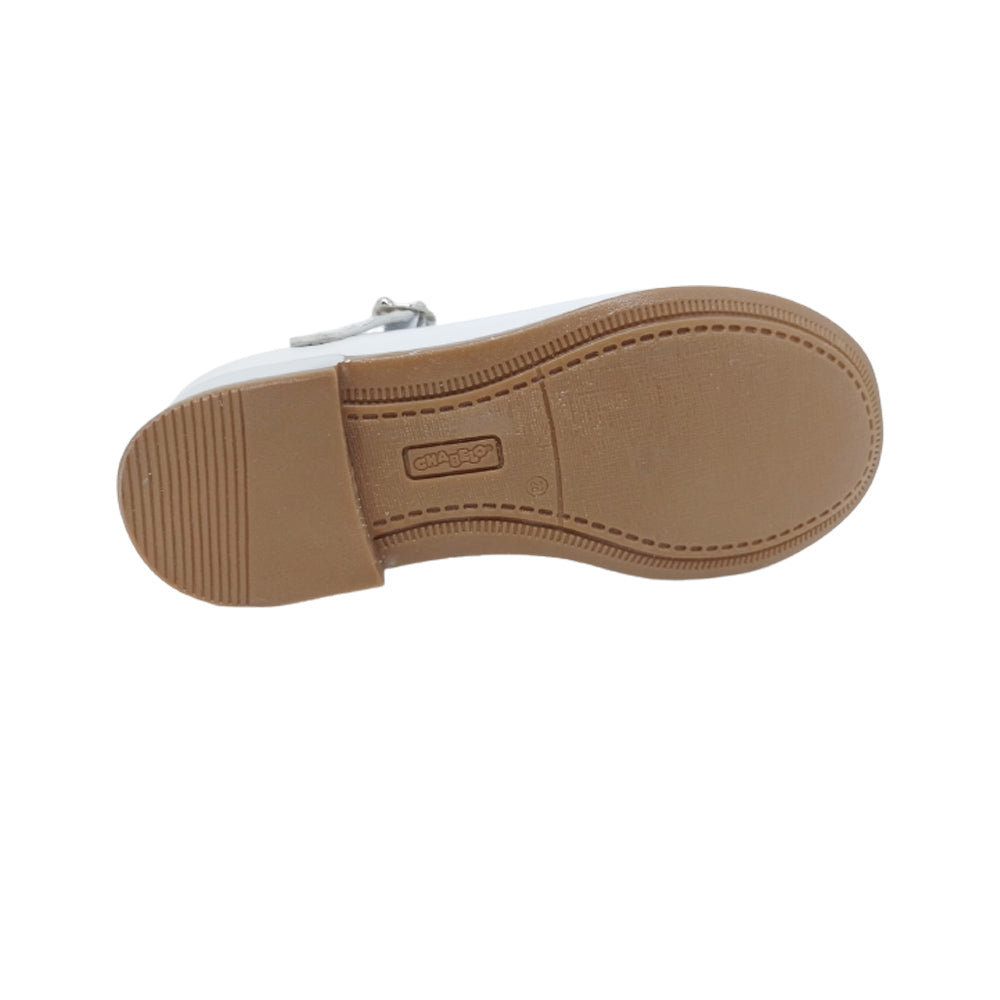 Zapato Casual Para Niña Chabelo 68412 Blanco Charol Ab0701