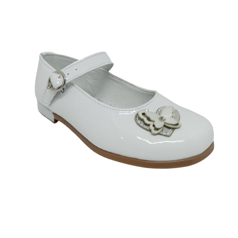 Zapato Casual Para Niña Chabelo 68412 Blanco Charol Ab0701