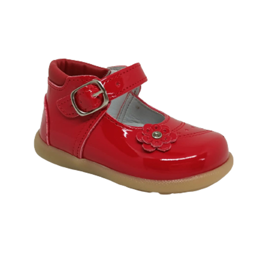 Zapato Para Niña Hurisa 815 Rojo Charol Ab0701
