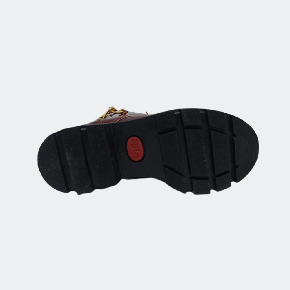 Bota Para Niña Rilo 9860 Rojo Charol Ab0701